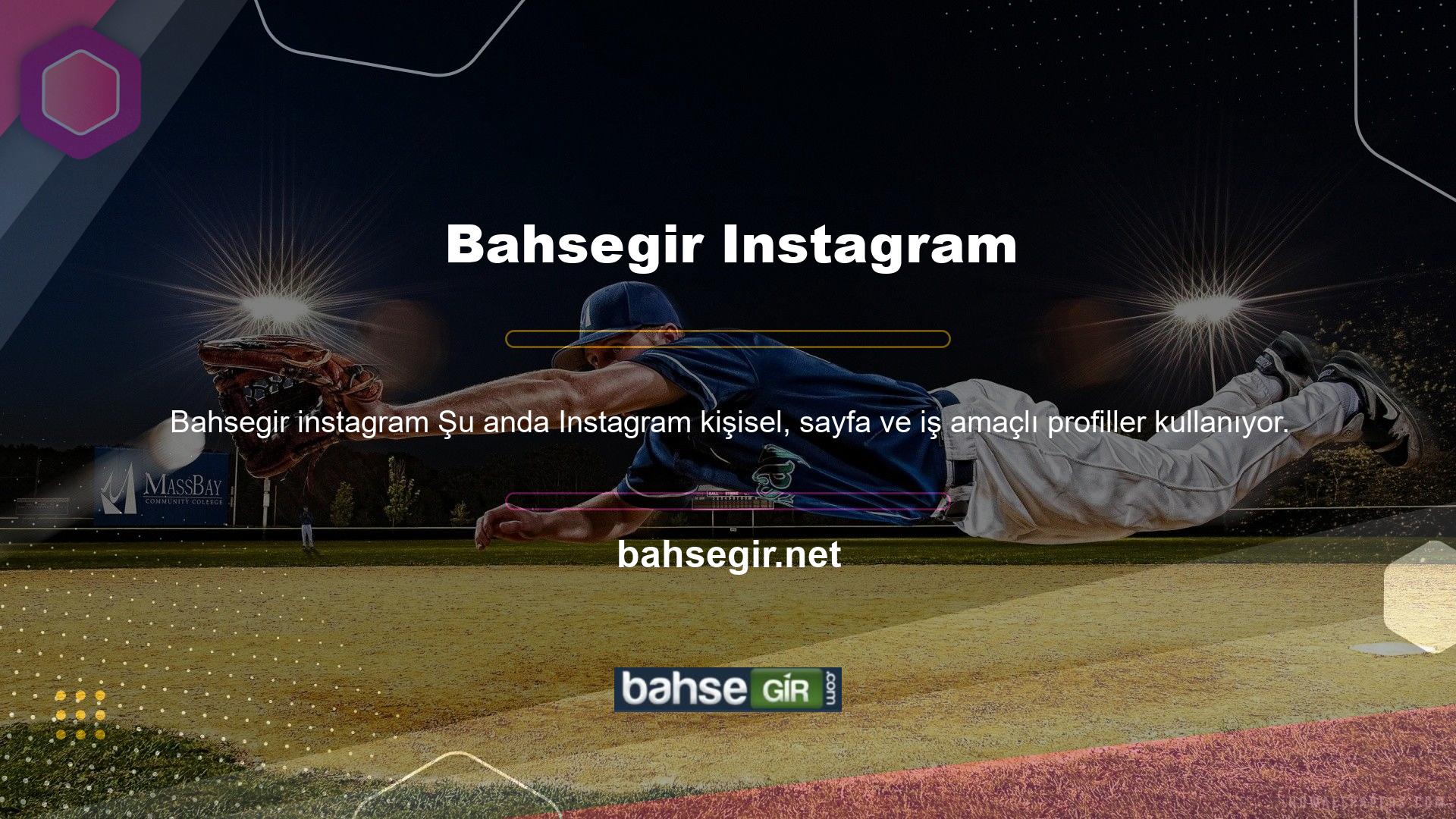 Bahsegir web sitesi de milyarlarca kullanıcısı olan bu sosyal medya platformunun bir parçasıdır
